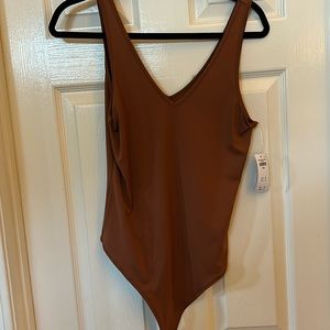 Abercrombie and Fitch, soft A&F collection, bodysuit size large in rust color